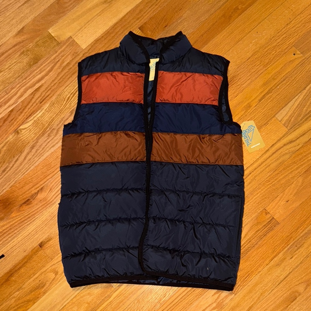 Thereabouts NWT❗️Orange & Blue Colorblock Puffer Vest